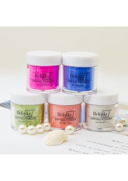 Belesky Tırnak Daldırma Tozu 226 Renk 10G Yeni Varış Yaz Daldırma Tırnak Tozu Glitter Toz Çıkartmalar Çıkartmaları (Yurt Dışından)