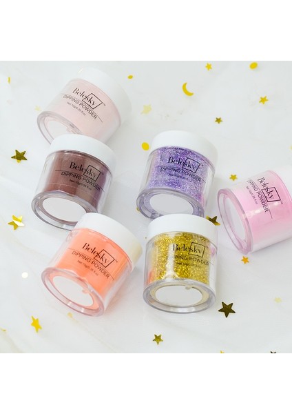 Belesky Tırnak Daldırma Tozu 226 Renk 10G Yeni Varış Yaz Daldırma Tırnak Tozu Glitter Toz Çıkartmalar Çıkartmaları (Yurt Dışından) fırsatları