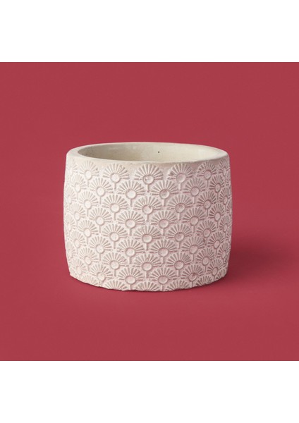 Işık Desen Beton Saksı - Bej - 10X13 cm fiyatları