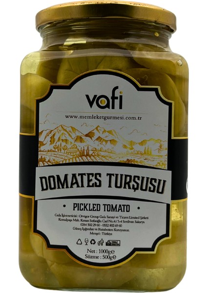 Turşu Serisi Domates Turşusu 1000CC-500GR