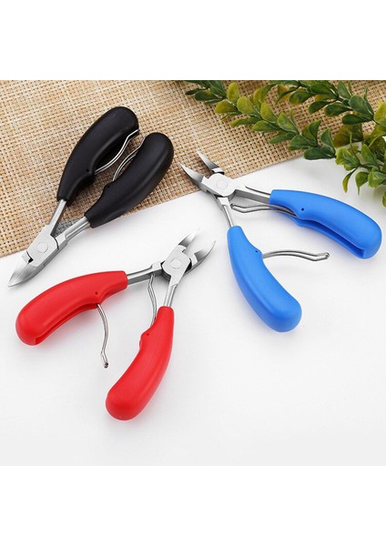 Paslanmaz Çelik Tırnak Tırnak Makası Manikür Pedikür Araçları Kırmızı Siyah Mavi Turuncu Ölü Cilt Makas Makası Clipper Aracı LJ32 (Yurt Dışından)