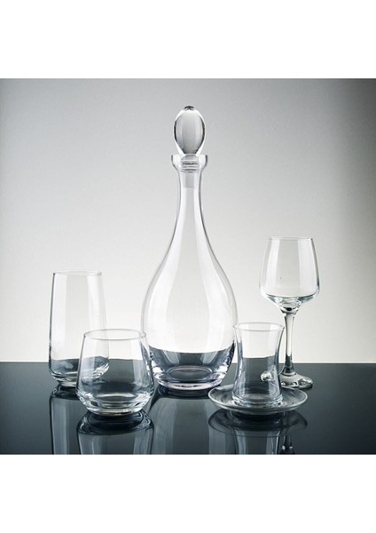 Sglass Lav Lal Çeyiz Seti 61 Parça 12 Kişilik Su Bardak Takımı
