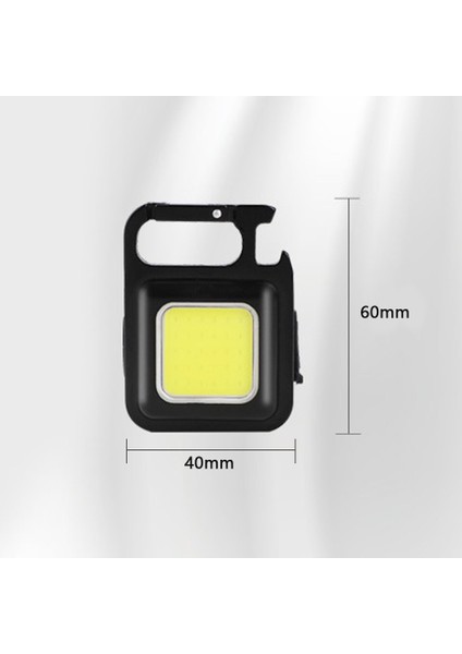 Mini LED El Feneri Taşınabilir Şarj Edilebilir 4 Işık Modu ve Manyetik Tabanlı (Yurt Dışından)