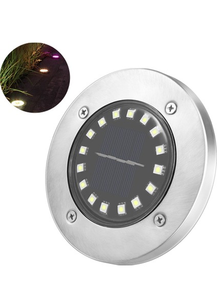 Güneş Enerjili Bahçe Lambası 16 LED IP65 Su Geçirmez (Yurt Dışından)