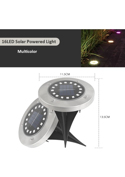 Güneş Enerjili Bahçe Lambası 16 LED IP65 Su Geçirmez (Yurt Dışından) fiyatları
