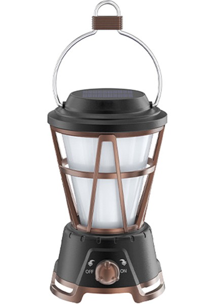 Outdoor Vintage Güneş Enerjili Asmalı Lantern LED Gece Işığı (Yurt Dışından)