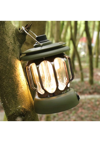 Retro Kamp Işığı USB Şarj Edilebilir 3 Renk Sıcaklığı Sonsuz Dimiable (Yurt Dışından) indirimleri