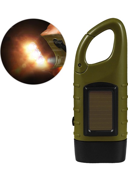 El Çarklı Güneş Enerjili Şarj Edilebilir Outdoor Etkinlikler Için Fener (Yurt Dışından)