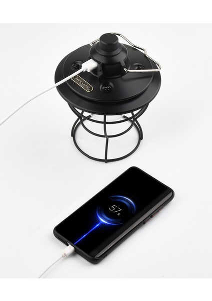 USB Şarj Edilebilir Tepeşiz Dimlemeli Üç Işık Modlu Fener (Yurt Dışından)