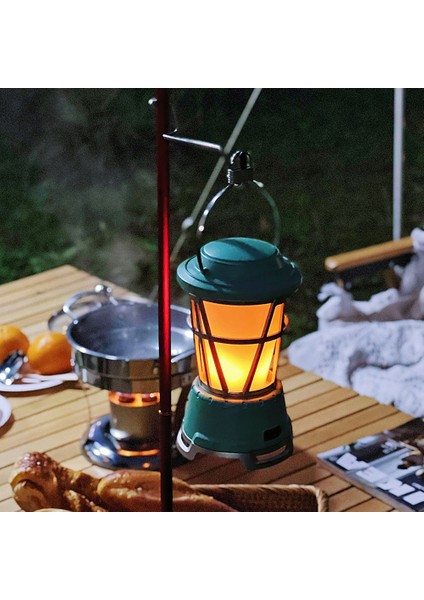 Outdoor Vintage Güneş Enerjili Asma Fener LED Gece Işığı (Yurt Dışından)