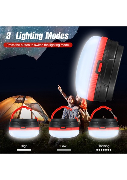 Suya Dalı 3 Modlu Pil Ile Çalışan Kamp Lanternı (Yurt Dışından) modelleri