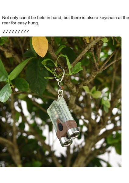 Çift Işık Feneri USB Şarj Edilebilir Kompakt Boyutlu (Yurt Dışından)