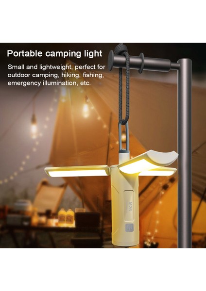 Katlanabilir Kamp Işığı Çok Fonksiyonlu Şarj Edilebilir 3 Işık Modu Sonsuz Doyma (Yurt Dışından) fiyatları
