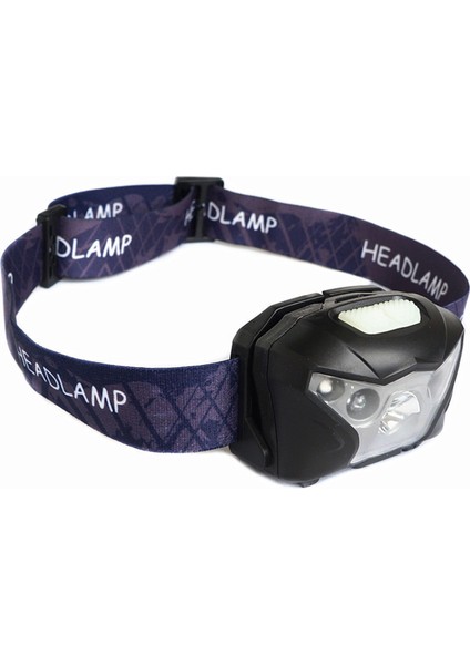 Çevre LED Baş Işığı USB Şarjlı Siyah (Yurt Dışından)