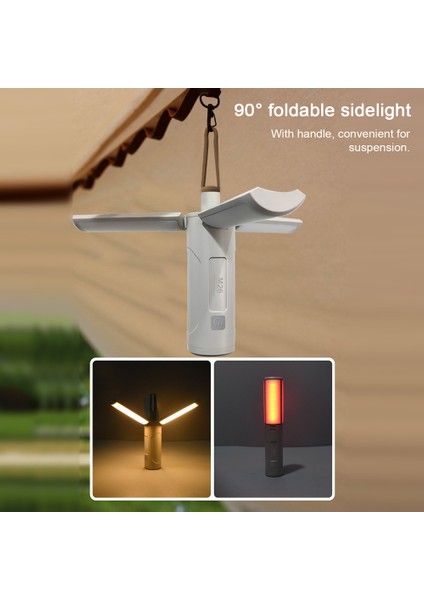 Katlanabilir Kamp Işığı Çok Fonksiyonlu Şarj Edilebilir 3 Işık Modu Sonsuz Doyma (Yurt Dışından) modelleri