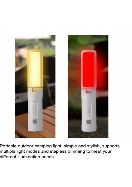 Katlanabilir Kamp Işığı Çok Fonksiyonlu Şarj Edilebilir 3 Işık Modu Sonsuz Doyma (Yurt Dışından) fırsatları