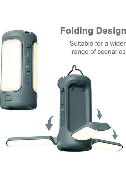 Şarj Edilebilir LED Kamp Lambası 6000MAH Fenerler (Yurt Dışından)