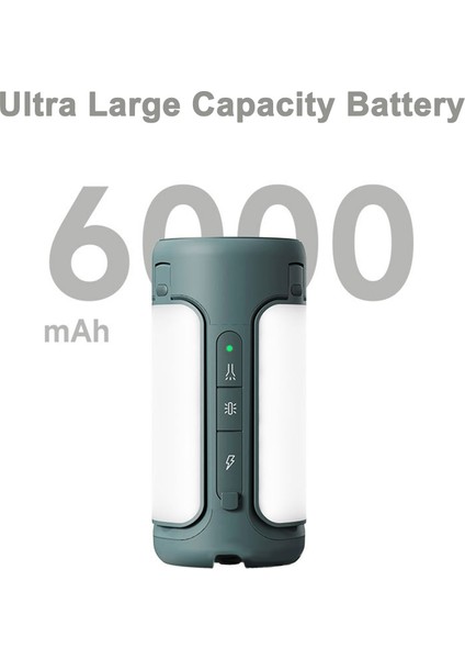 Şarj Edilebilir LED Kamp Lambası 6000MAH Fenerler (Yurt Dışından)