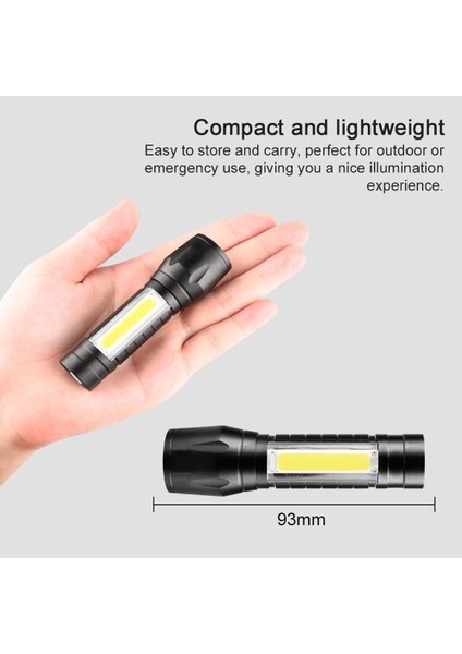 USB Şarj Edilebilir Yüksek Parlaklıkta LED Fener (Yurt Dışından) indirimleri