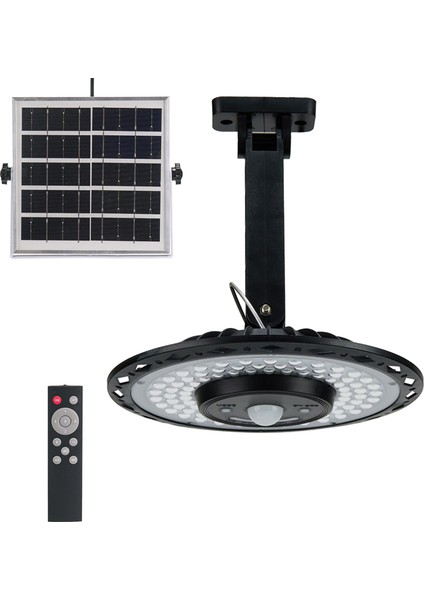 Güneş Asılı Lambası Dönebilen LED Pır Hareket Sensörlü 3 Renk Sıcaklığı Ayarlanabilir Parlaklık (Yurt Dışından)