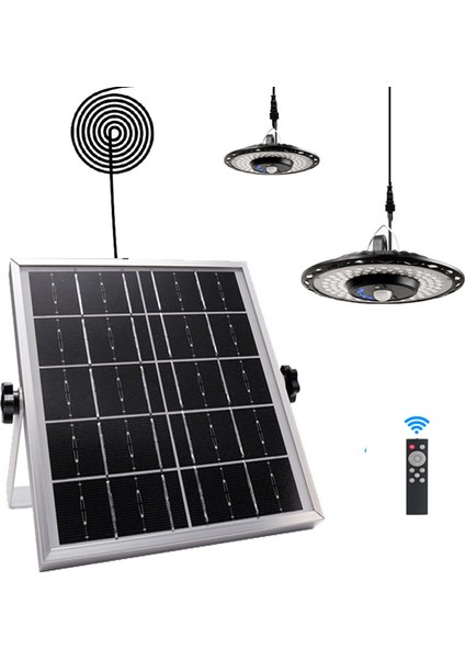 Güneş Asılı Lambası Dönebilen LED Pır Hareket Sensörlü 3 Renk Sıcaklığı Ayarlanabilir Parlaklık (Yurt Dışından)