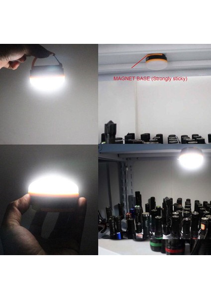 Taşınabilir Şarj Edilebilir 1800MAH 240 Lumen Kamp Lanternı (Yurt Dışından)