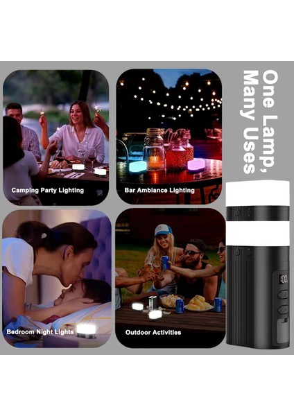 Manyetik Ayrılabilir 2'li Kamp Işığı Acil Şarj 6000MAH Pil (Yurt Dışından) fırsatları