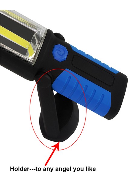 Taşınabilir Cob LED Çalışma Işığı Kırmızı Mıknatıslı Katlanabilir (Yurt Dışından)