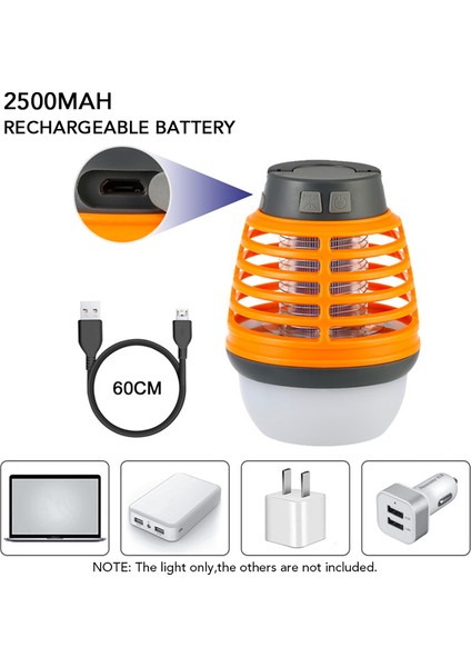 Çok Fonksiyonlu IP67 Suya Dalı Kamp Lambası USB Şarj Edilebilir (Yurt Dışından)