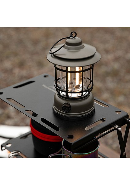 Çadır Için Dışaçıkarılabilir Taşınabilir USB Şarj Edilebilir Sonsuz Ayarlarlı Kamp Lambası (Yurt Dışından)