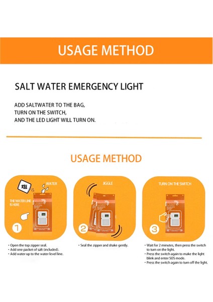 Tuzlu Su Acil Lambası Kamp Için Pil Yok Portable LED (Yurt Dışından) fırsatları