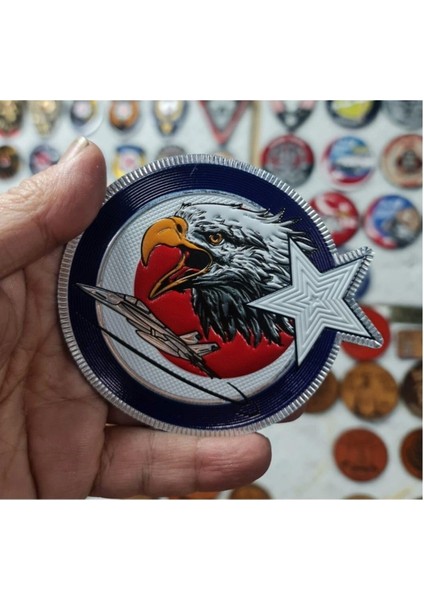 Kartal - F 16 Bayraklı Peç - Arma - Tpu Patch