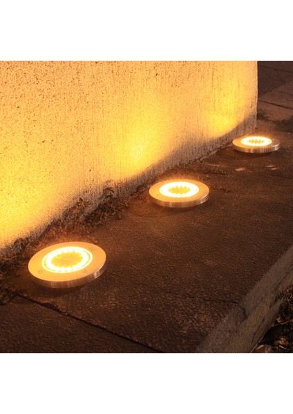 Güneş Enerjili Yerden Aydınlatma 16 LED IP65 Suya Dalı (Yurt Dışından) fırsatları