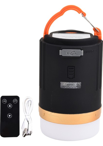 Şarj Edilebilir Kamp Lanternı 350LUMEN IPX45 Su Geçirmez (Yurt Dışından)