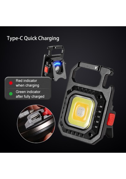 Taşınabilir Şarj Edilebilir Anahtar Zinciri LED Feneri (Yurt Dışından) modelleri