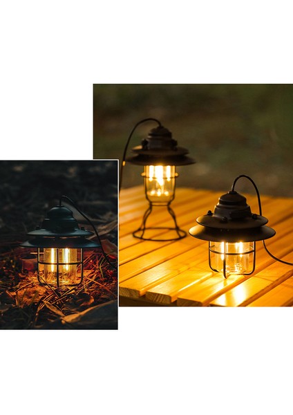 USB Şarj Edilebilir Taşınabilir Kamp LED Feneri (Yurt Dışından)