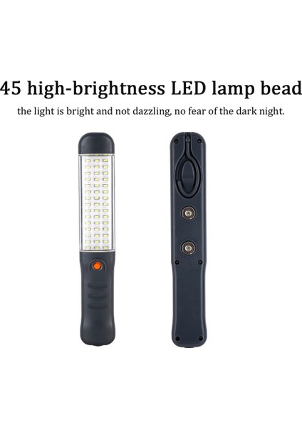 Şarj Edilebilir LED Iş Lambası Yüksek Parlaklık 360° Dönen Kancalı (Yurt Dışından)