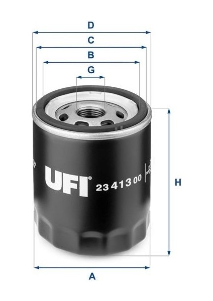 Yağ Filtresi Ford Fıesta 1.2l 1.4l 01-> / C-Max 1.6l 03-07 / Focus 1.4l 1.6l / Fusıon. Mondeo 1.8l 2