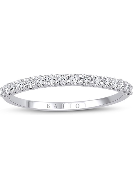 0.30 F Renk Karat Pırlanta Yarımtur Yüzük Idl Sertifikalı