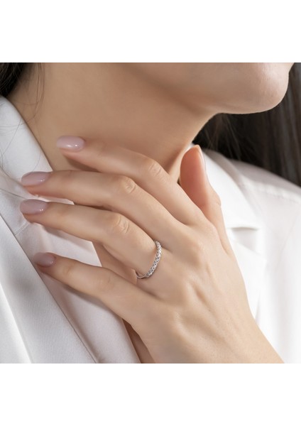 0.30 F Renk Karat Pırlanta Yarımtur Yüzük Idl Sertifikalı modelleri