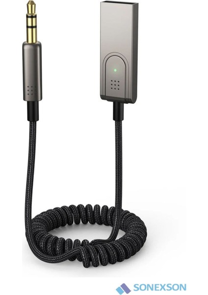 Bluetooth Receiver Aux Kablo Wireless Araç Kiti