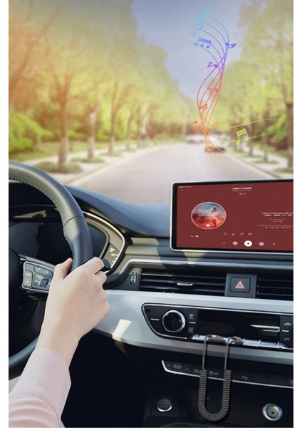 Bluetooth Receiver Aux Kablo Wireless Araç Kiti