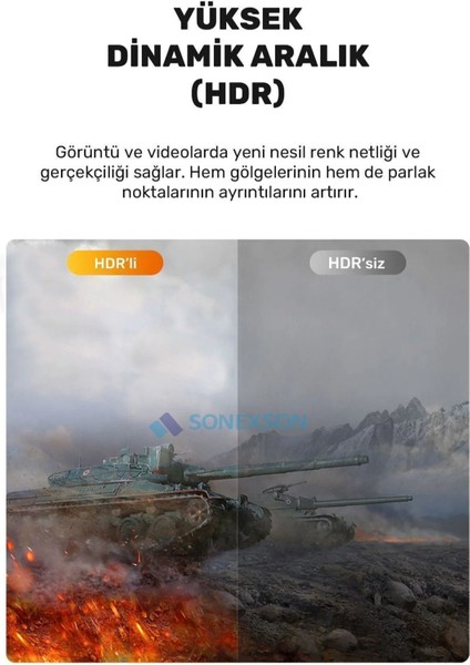 Ultra Yüksek Hızlı 8k HDMI 2.1 Kablo 2 Metre