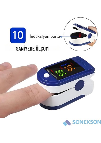 Pulse Oksimetre Parmak Tipi Nabiz Oksijen