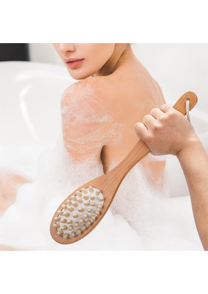 Trendygirl Vücut Fırçası Çok Fonksiyonlu Çift Taraflı Cilt Bakımı Kuru Vücut Fırçası (Yurt Dışından)