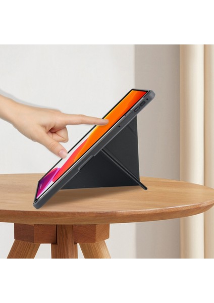Samsung Galaxy Tab S9 Fe Uyumlu Flip Prizma Seri Kapaklı Kılıf