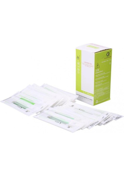500 Adet Tek Kullanımlık Tek Kullanımlık Steril Akupunktur Iğneleri + 50 Adet Kılavuz Tüp (0.20*25MM) (Yurt Dışından)