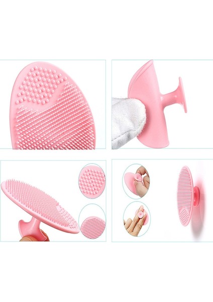 Adet Silikon Yüz Temizleme Fırçası Bebek Şampuanı Masaj Mini Fırça Gözenek Temizleyici Yüz Yıkama Pedi Peeling Gözenekleri Temizleyici Fırça (Yurt Dışından)