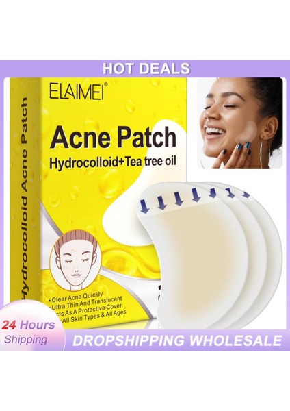20/60 Adet Akne Temizleme Yama Cilt Etiketi Pamuk Ped Yağ Kontrolü Nemlendirici Akne Işareti Görünmez Çıkartmalar Yüz Bakımı Araçları (Yurt Dışından)