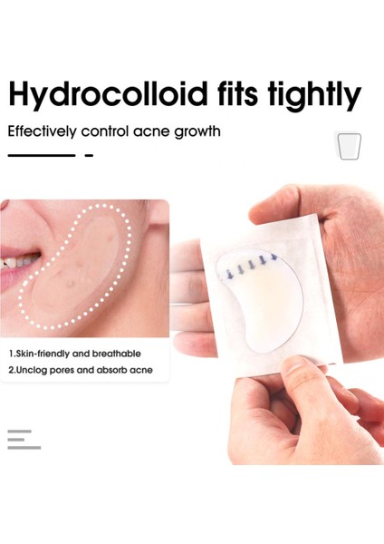 20/60 Adet Akne Temizleme Yama Cilt Etiketi Pamuk Ped Yağ Kontrolü Nemlendirici Akne Işareti Görünmez Çıkartmalar Yüz Bakımı Araçları (Yurt Dışından) modelleri